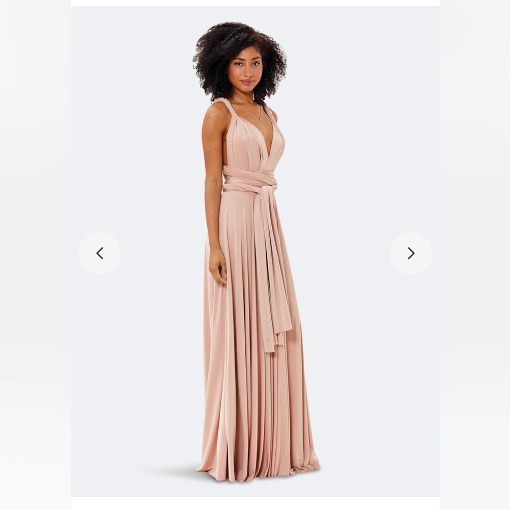TwoBirds Size A Rosewood Convertible BallGown